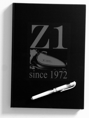"Z1 since 1972 - Write on Black" notebook